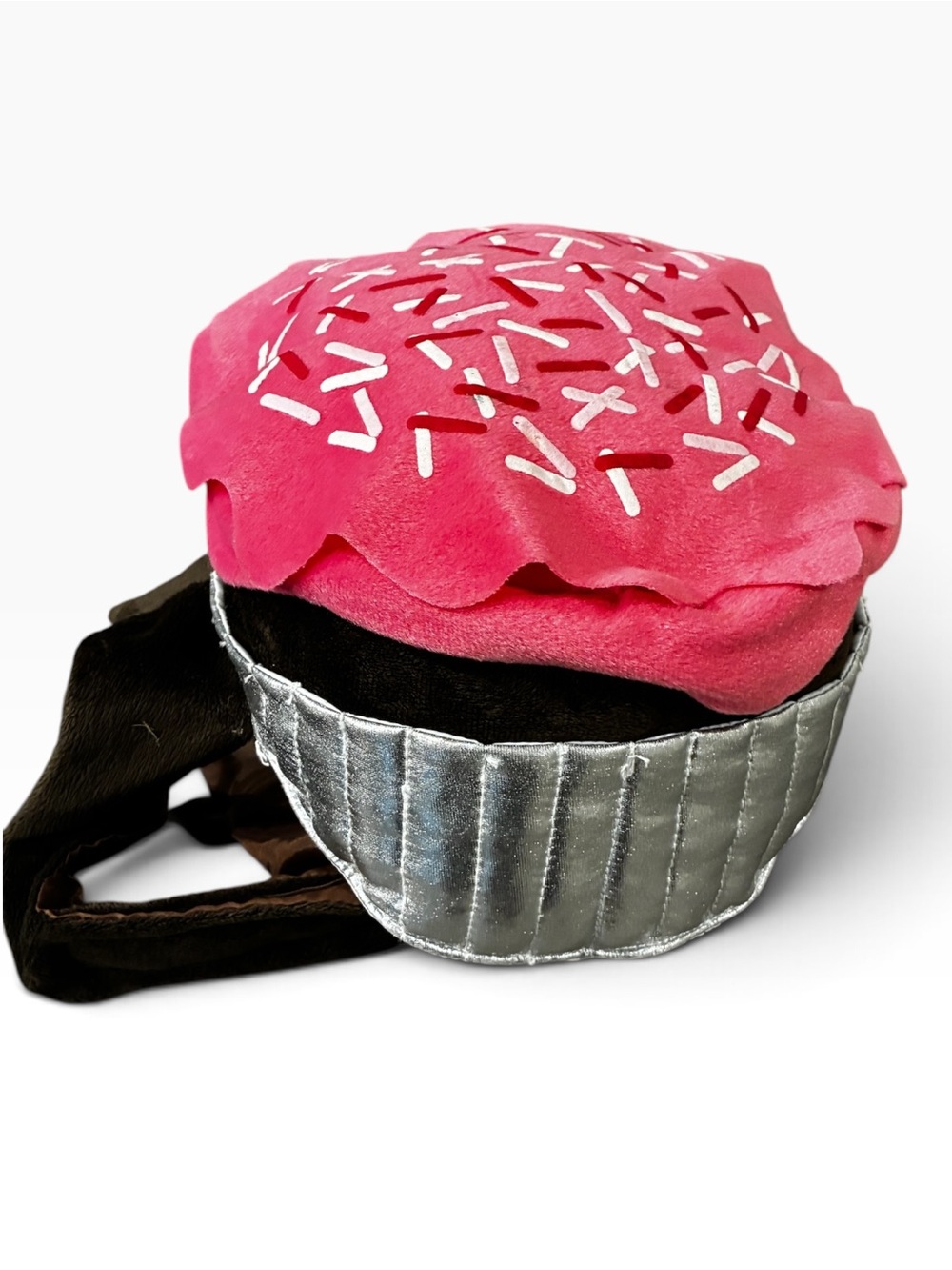 Pet Dog/Cat Costume Chocolate Cupcake w/ Sprinkles and Roses On Top - Picture 4 of 10